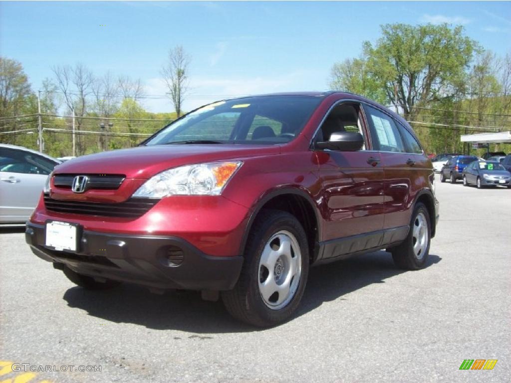 2008 CR-V LX 4WD - Tango Red Pearl / Gray photo #22