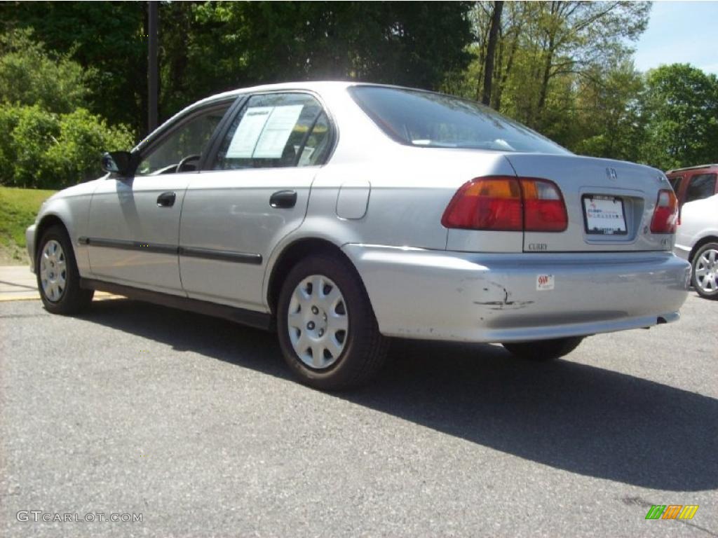 1999 Civic LX Sedan - Vogue Silver Metallic / Gray photo #2