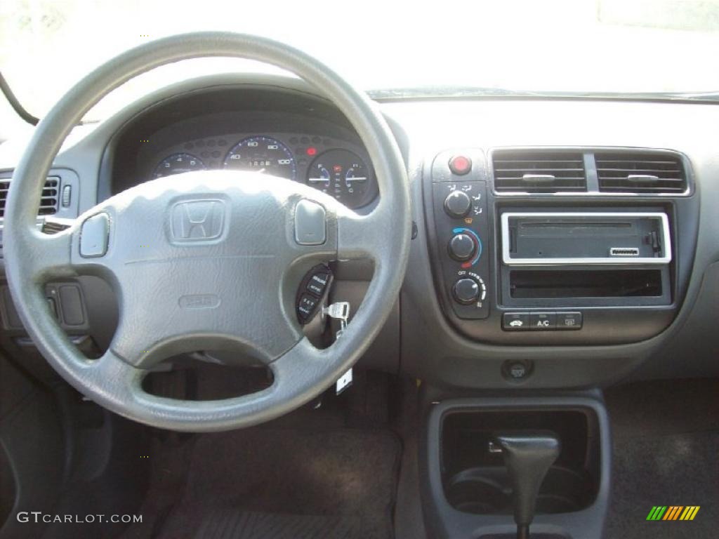 1999 Civic LX Sedan - Vogue Silver Metallic / Gray photo #5