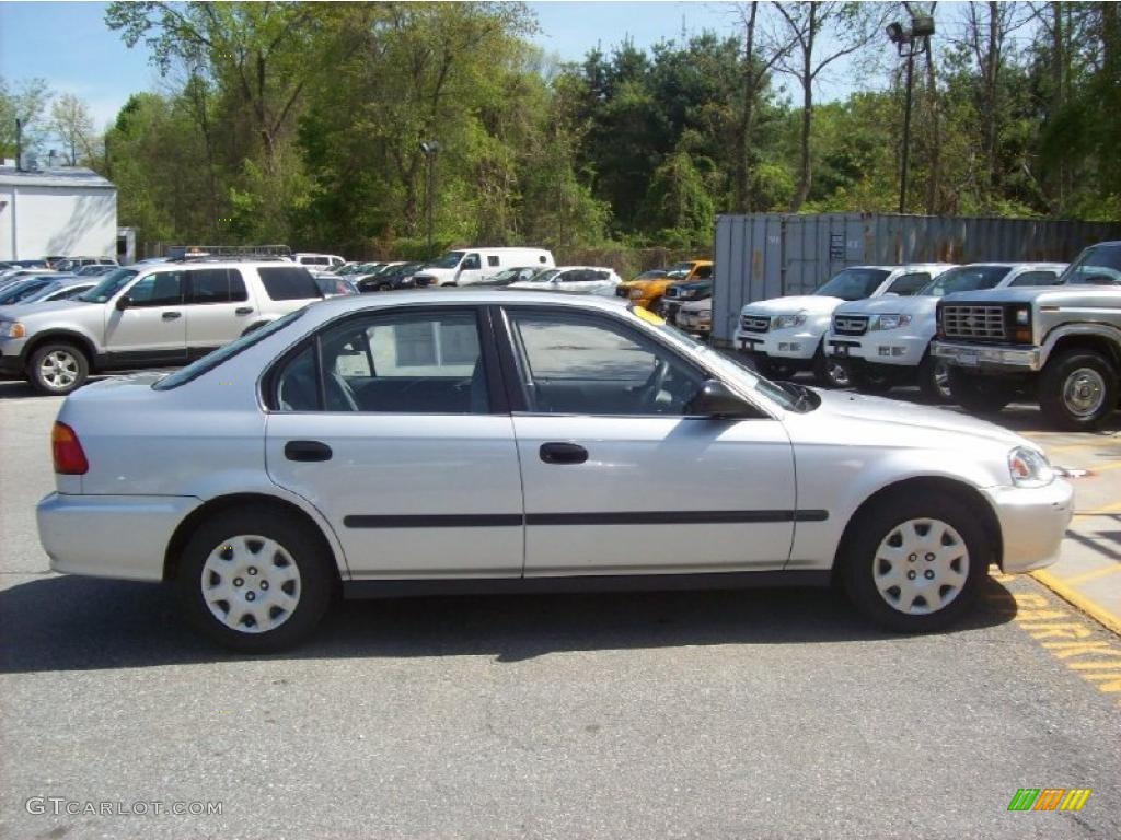 1999 Civic LX Sedan - Vogue Silver Metallic / Gray photo #19