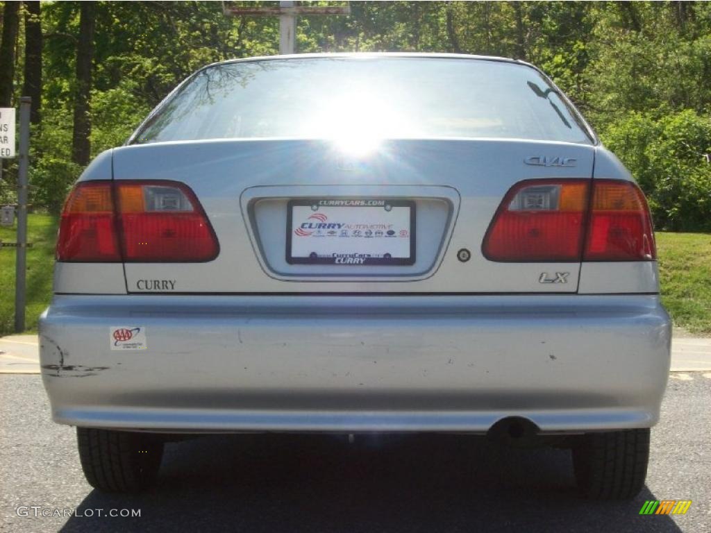 1999 Civic LX Sedan - Vogue Silver Metallic / Gray photo #21
