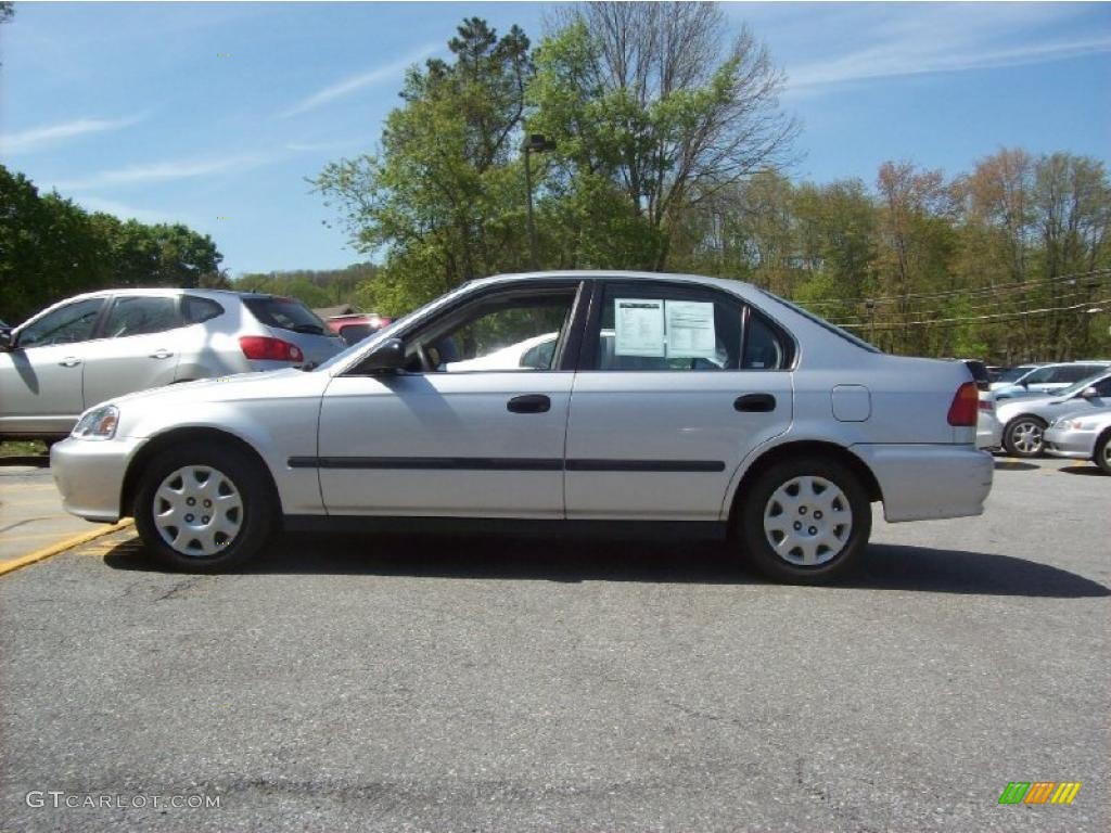 1999 Civic LX Sedan - Vogue Silver Metallic / Gray photo #22