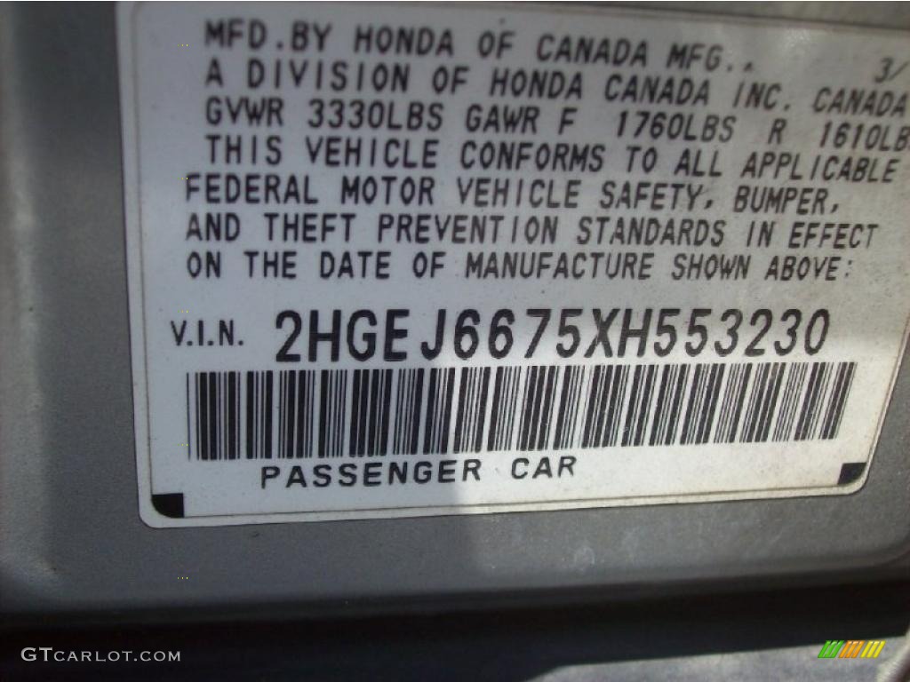 1999 Civic LX Sedan - Vogue Silver Metallic / Gray photo #25