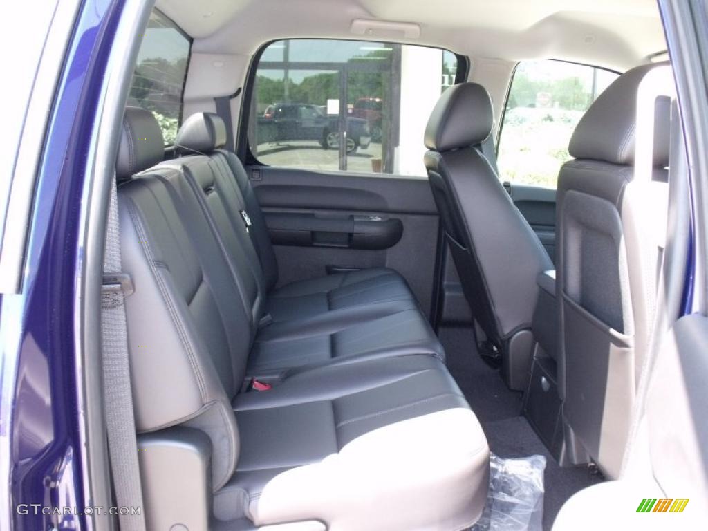 2010 Sierra 1500 SLE Crew Cab - Laser Blue Metallic / Ebony photo #14