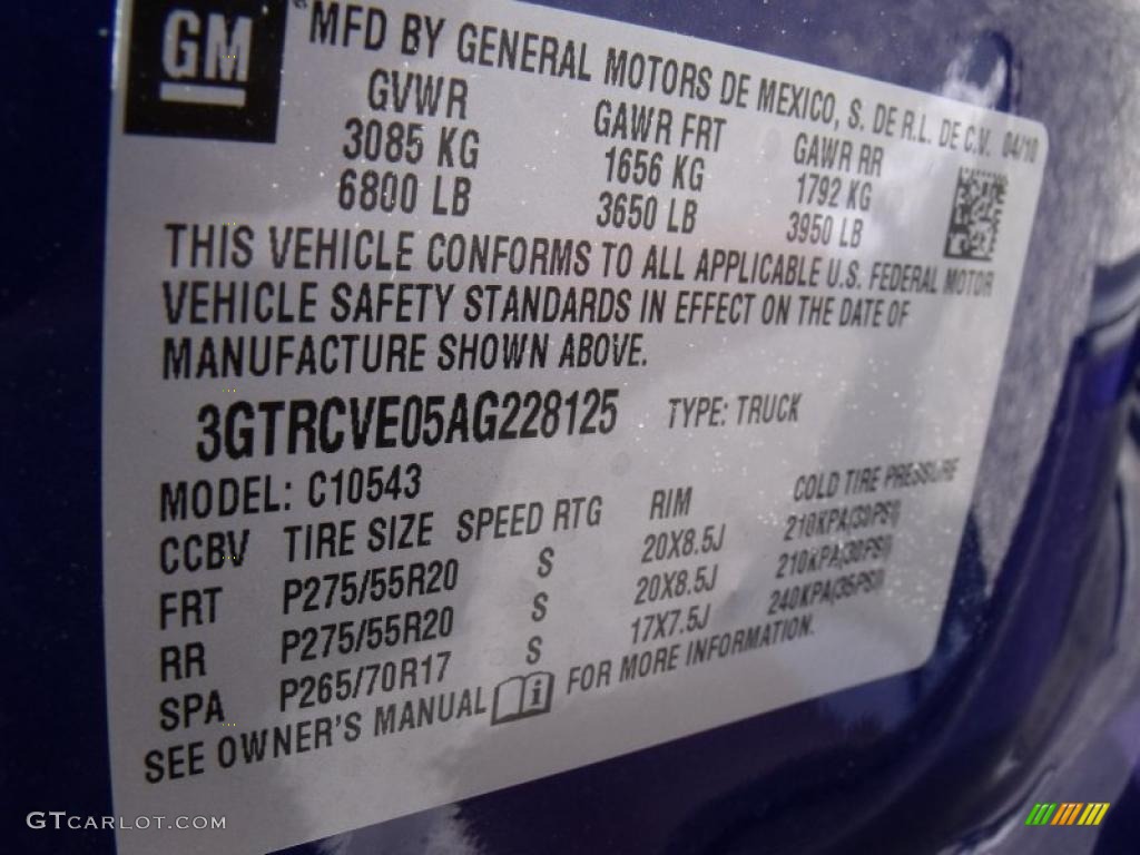 2010 Sierra 1500 SLE Crew Cab - Laser Blue Metallic / Ebony photo #23