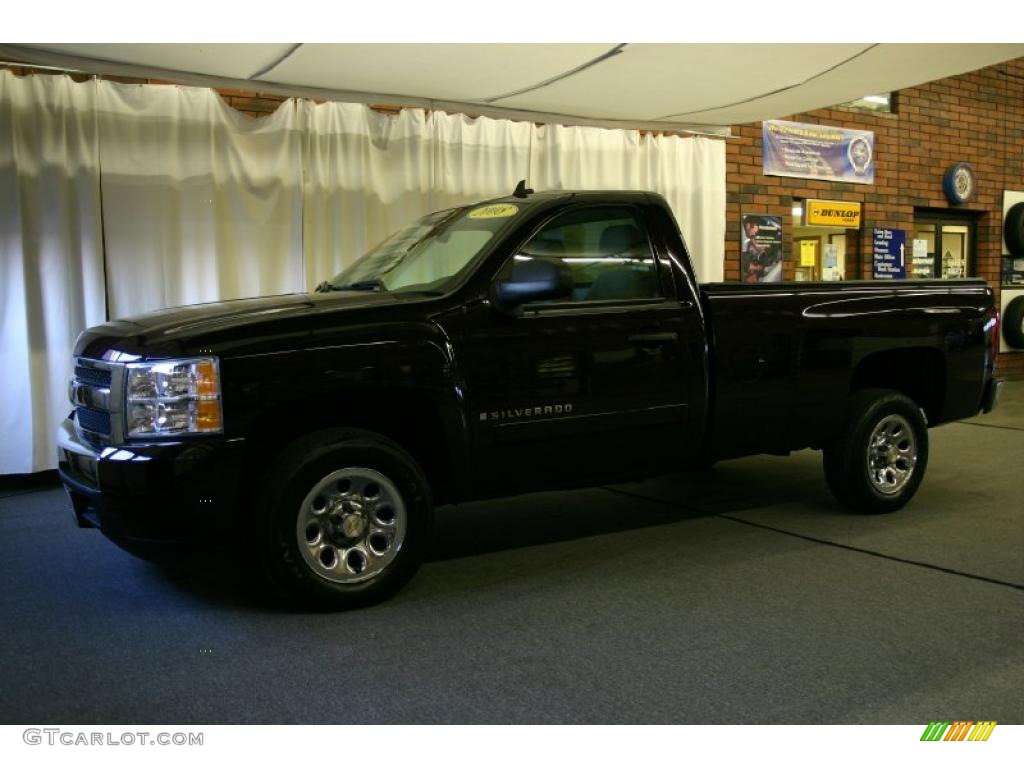 2008 Silverado 1500 LT Regular Cab - Dark Cherry Metallic / Light Titanium/Ebony Accents photo #6