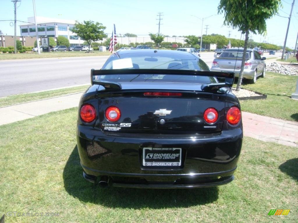 2006 Cobalt SS Supercharged Coupe - Black / Ebony/Red photo #4