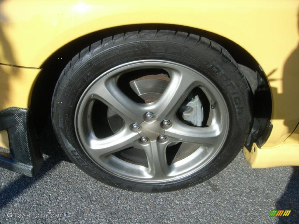 2003 Impreza WRX Sedan - Sonic Yellow / Black photo #9