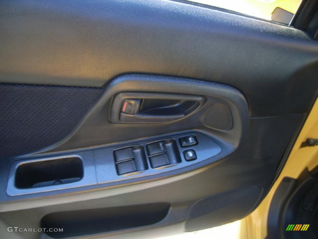 2003 Impreza WRX Sedan - Sonic Yellow / Black photo #13