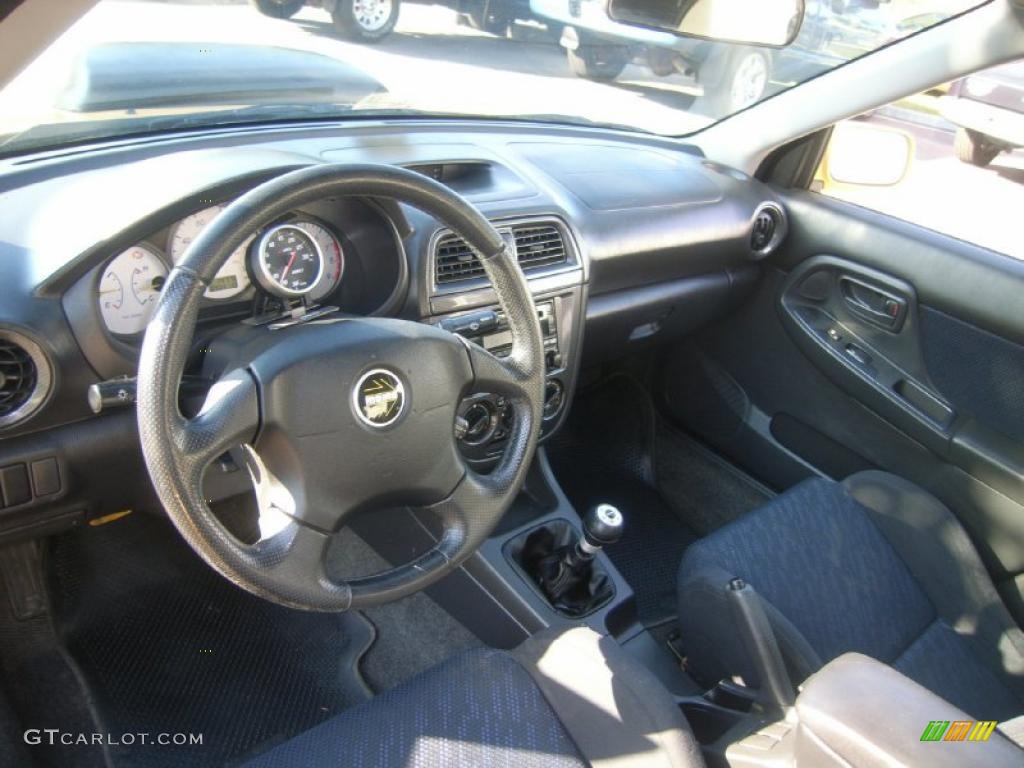 2003 Impreza WRX Sedan - Sonic Yellow / Black photo #15