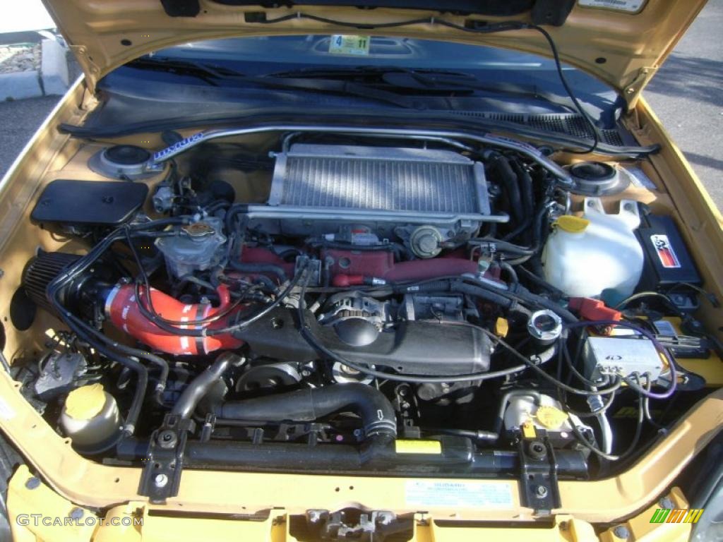 2003 Impreza WRX Sedan - Sonic Yellow / Black photo #21