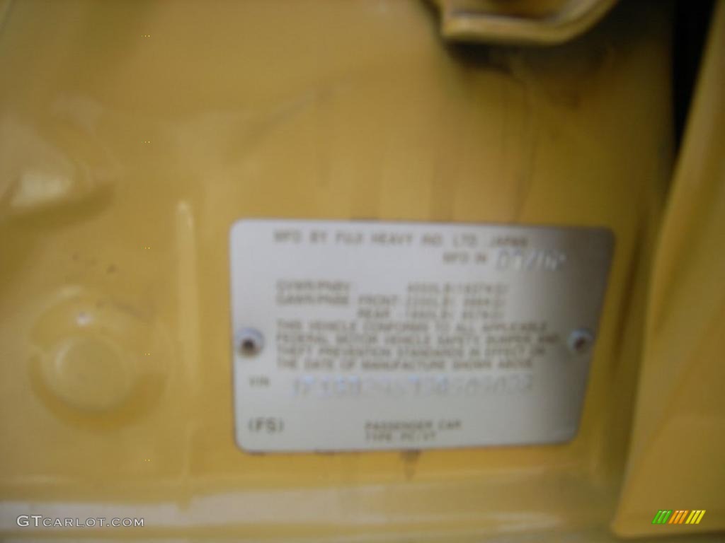 2003 Impreza WRX Sedan - Sonic Yellow / Black photo #24