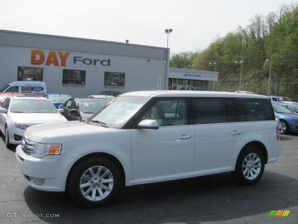 2009 Flex SEL AWD - White Suede Clearcoat / Medium Light Stone photo #1