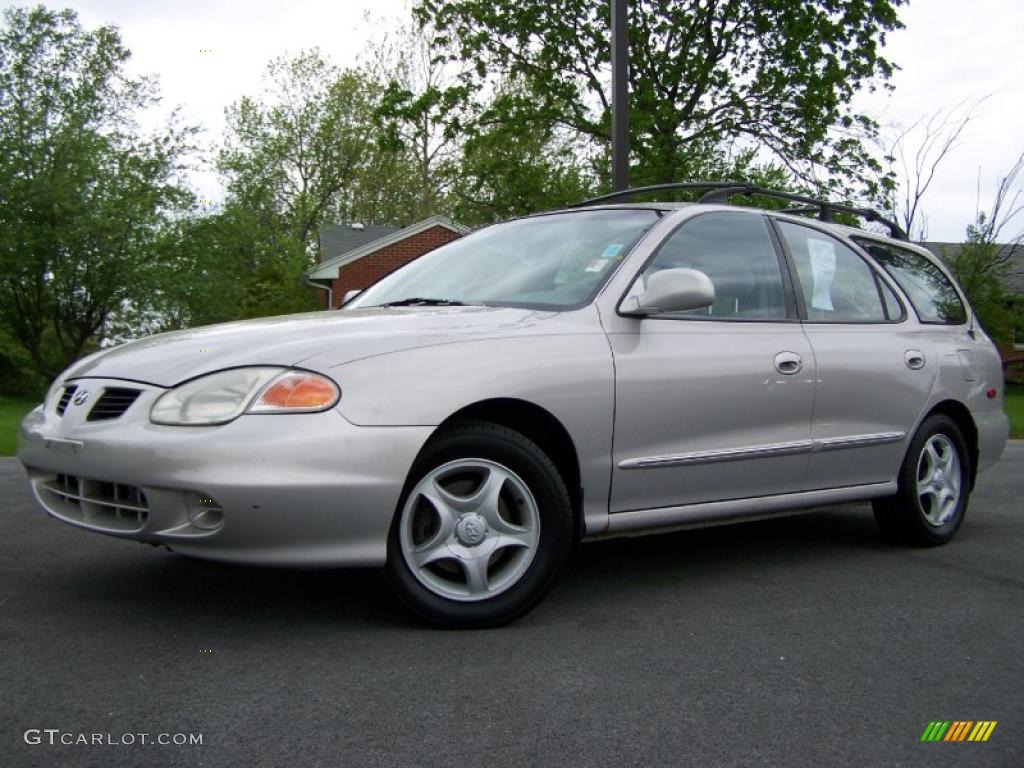 2000 Elantra GLS Wagon - Sandalwood / Gray photo #4