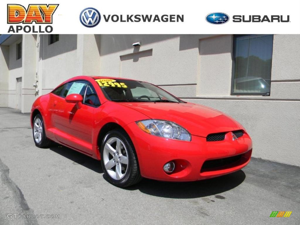 Pure Red Mitsubishi Eclipse