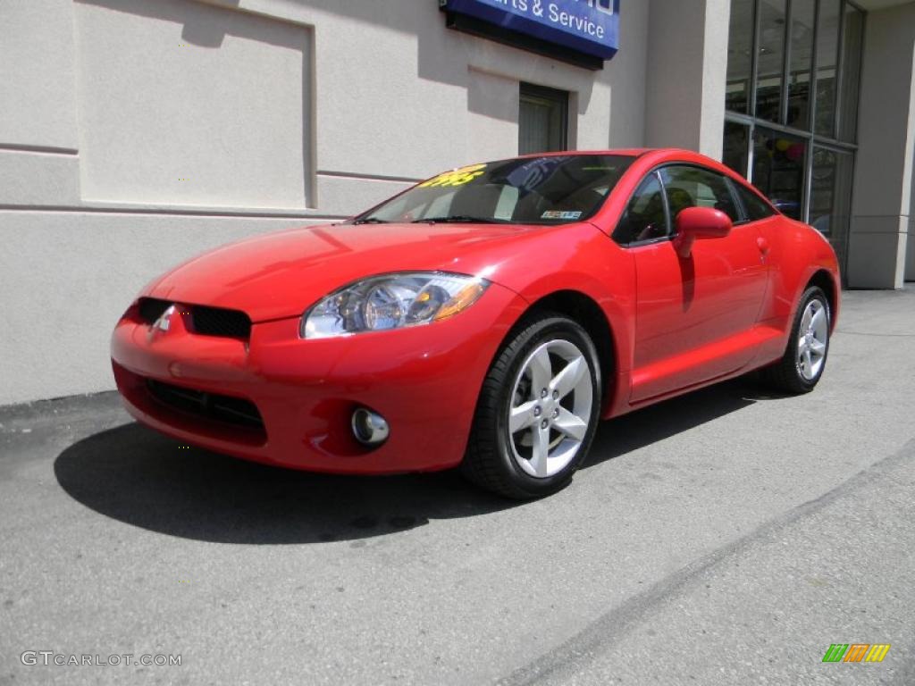 2006 Eclipse GS Coupe - Pure Red / Dark Charcoal photo #2