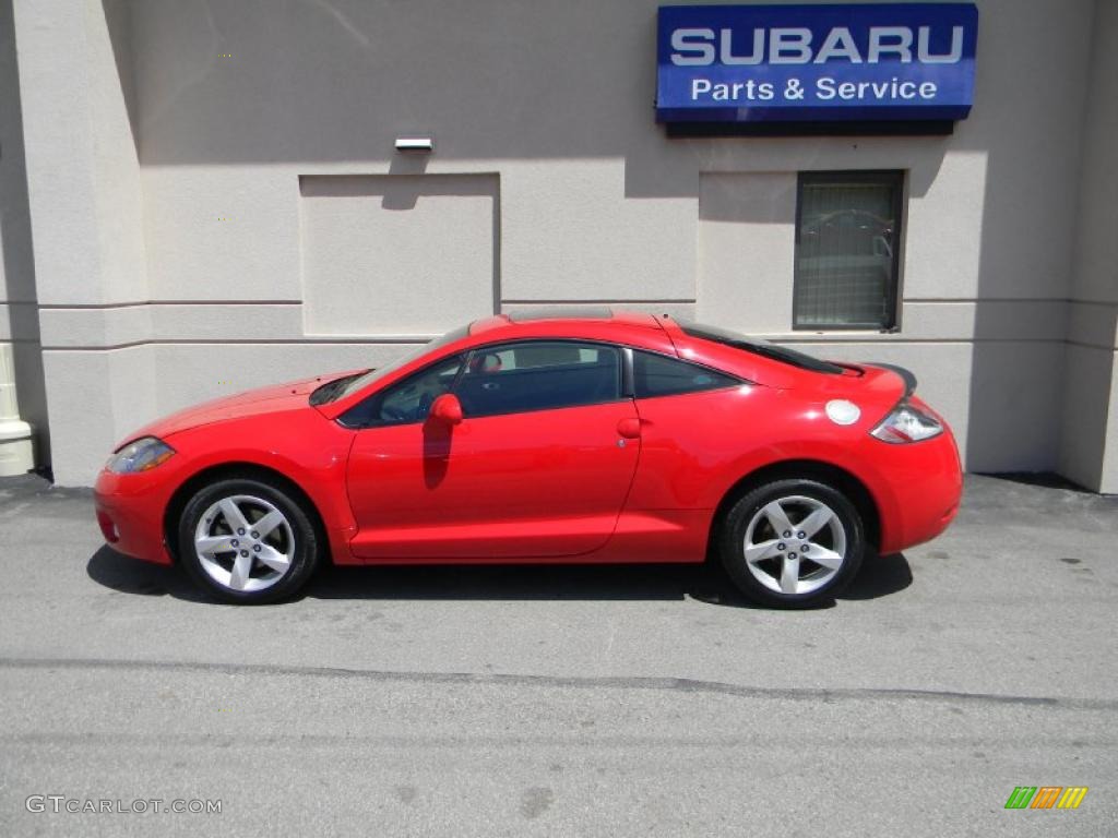 2006 Eclipse GS Coupe - Pure Red / Dark Charcoal photo #6