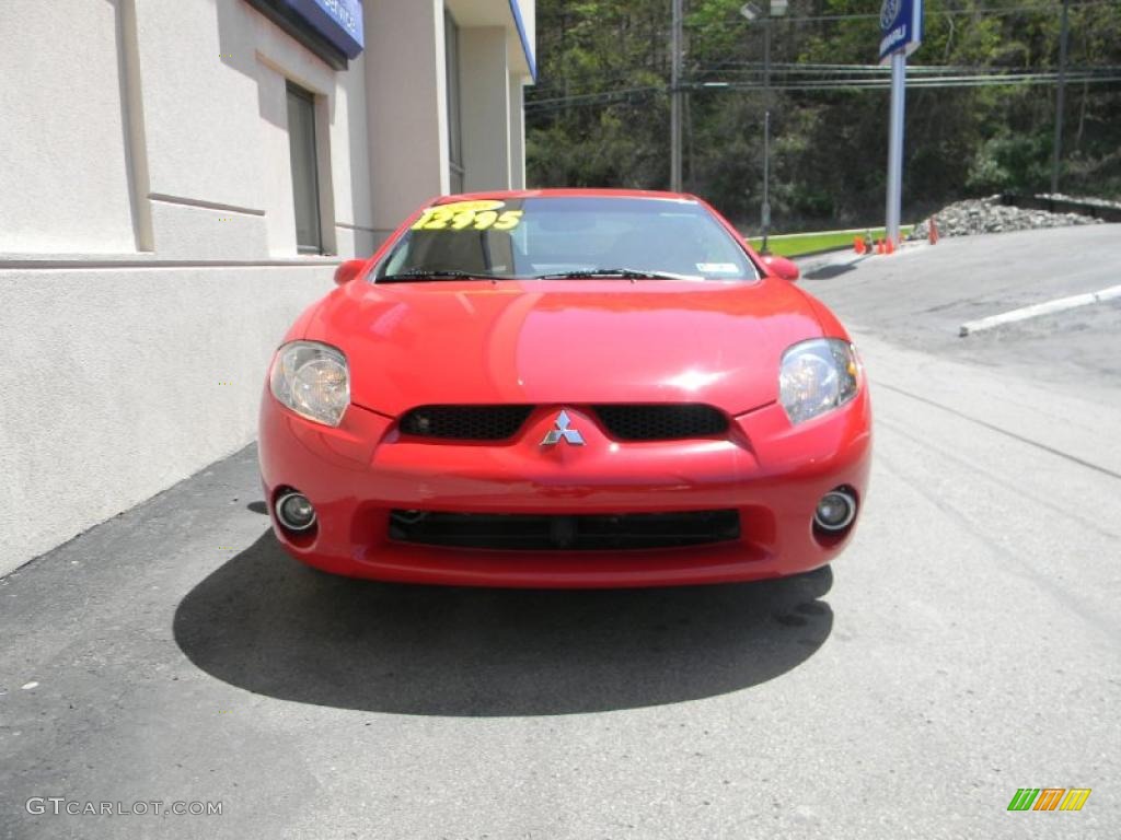 2006 Eclipse GS Coupe - Pure Red / Dark Charcoal photo #7