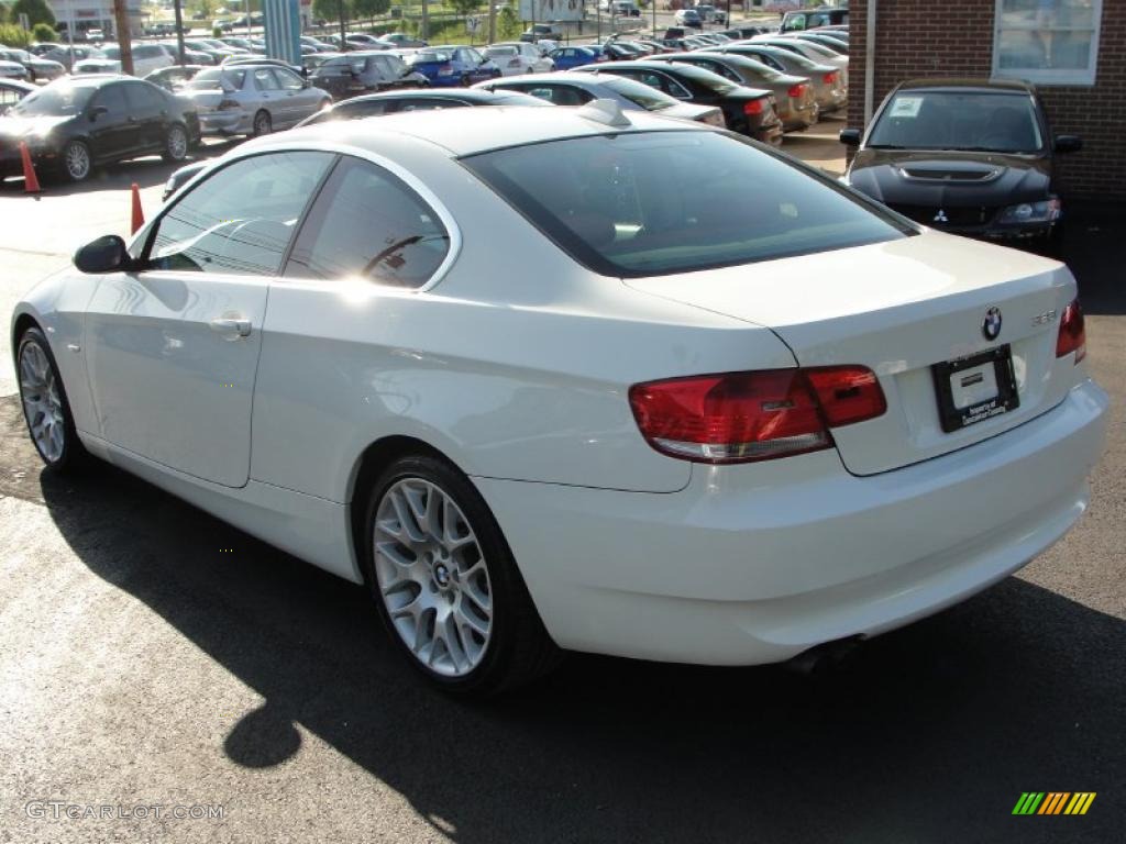 2007 3 Series 328i Coupe - Alpine White / Coral Red/Black photo #4