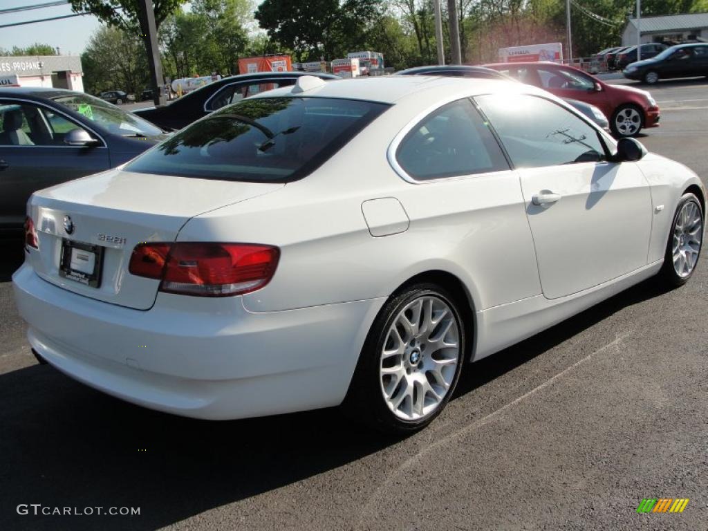 2007 3 Series 328i Coupe - Alpine White / Coral Red/Black photo #5