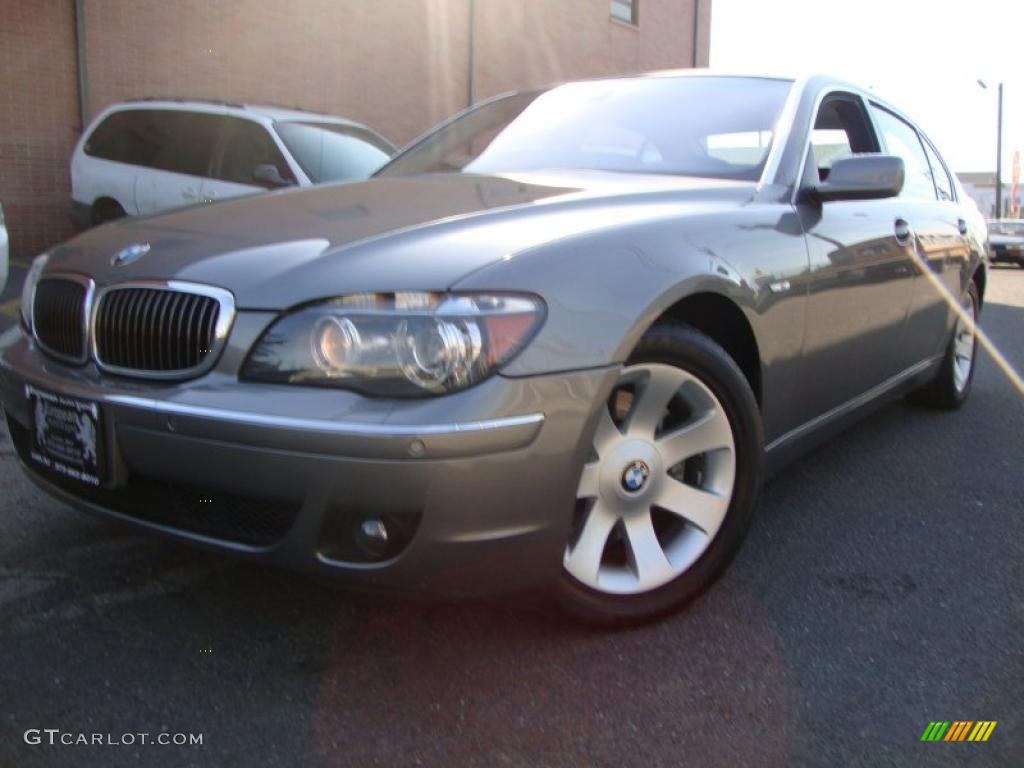 2007 7 Series 750Li Sedan - Titanium Silver Metallic / Black photo #1