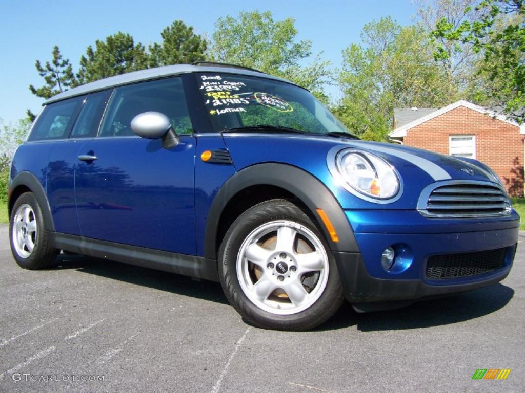 2008 Cooper Clubman - Lightning Blue Metallic / Grey/Black photo #1