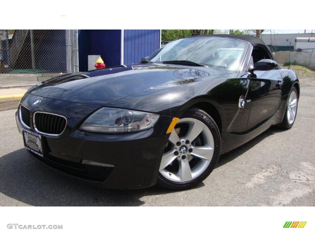 2006 Z4 3.0i Roadster - Jet Black / Black photo #1