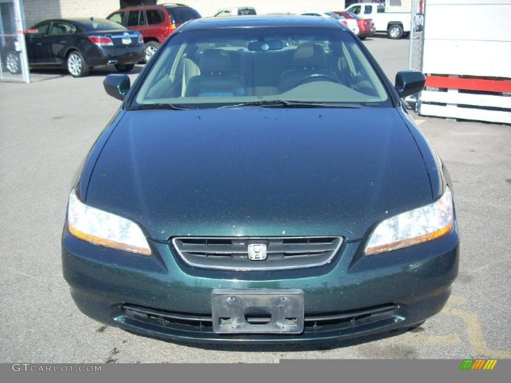 1999 Accord EX V6 Coupe - Dark Emerald Pearl / Ivory photo #2