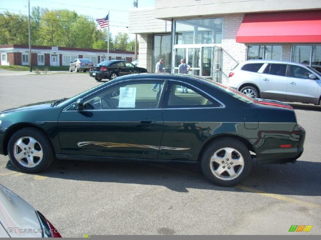 1999 Accord EX V6 Coupe - Dark Emerald Pearl / Ivory photo #5