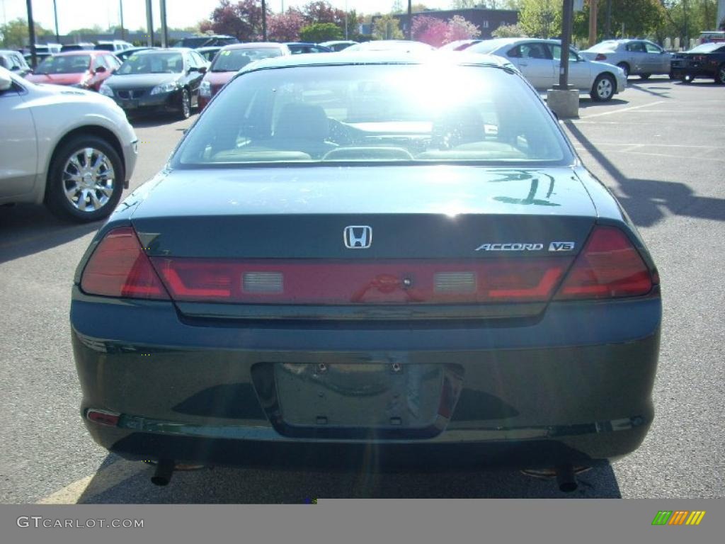 1999 Accord EX V6 Coupe - Dark Emerald Pearl / Ivory photo #6