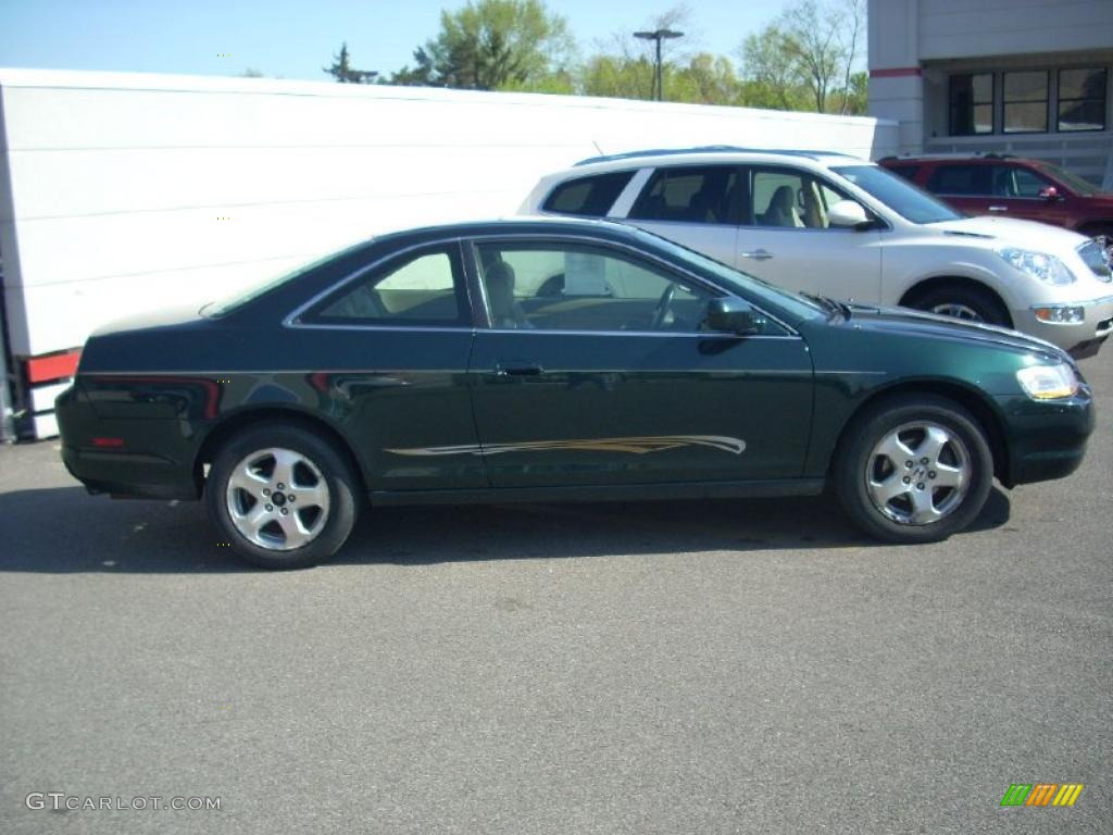 1999 Accord EX V6 Coupe - Dark Emerald Pearl / Ivory photo #15