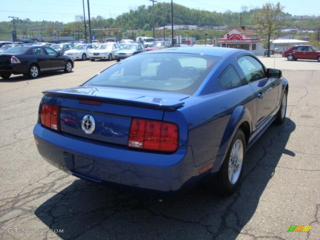 2007 Mustang V6 Deluxe Coupe - Vista Blue Metallic / Dark Charcoal photo #4