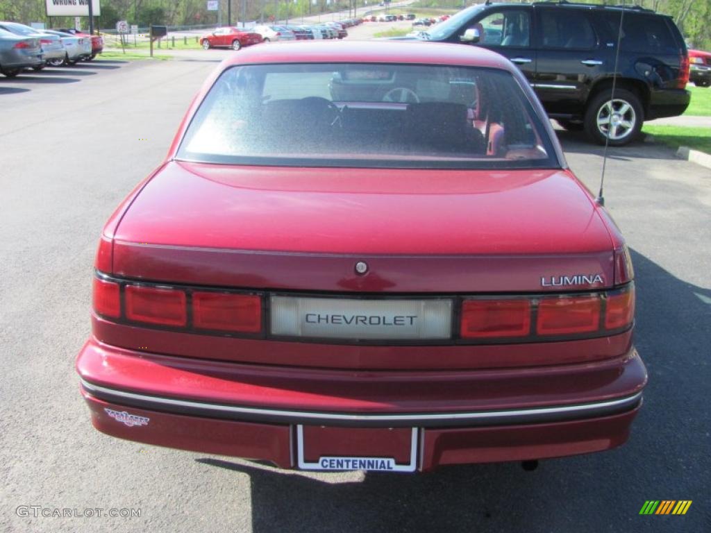 1992 Lumina Sedan - Medium Garnet Red Metallic / Red photo #4