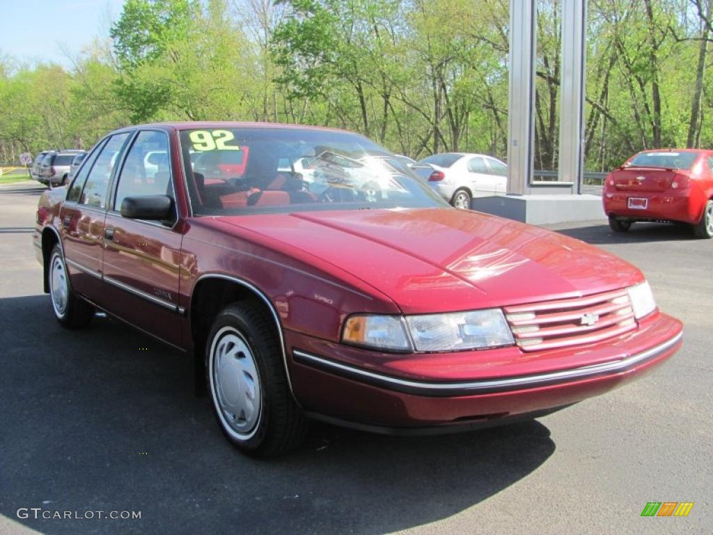 1992 Lumina Sedan - Medium Garnet Red Metallic / Red photo #14