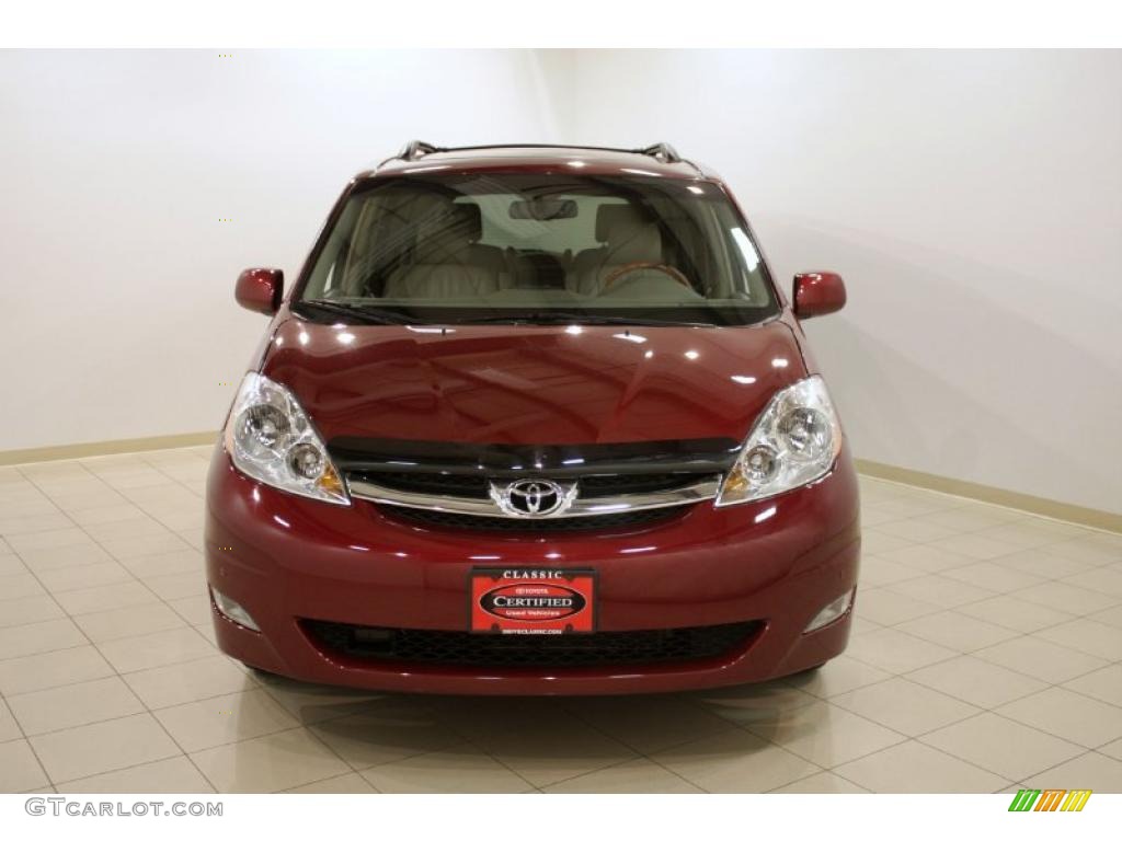 2008 Sienna Limited AWD - Salsa Red Pearl / Fawn photo #2