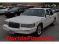 Ivory White Pearl 1995 Lincoln Town Car Executive