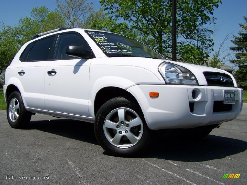 2008 Tucson GLS - Nordic White / Beige photo #1