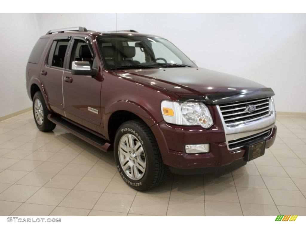2006 Explorer Limited 4x4 - Dark Cherry Metallic / Black photo #1