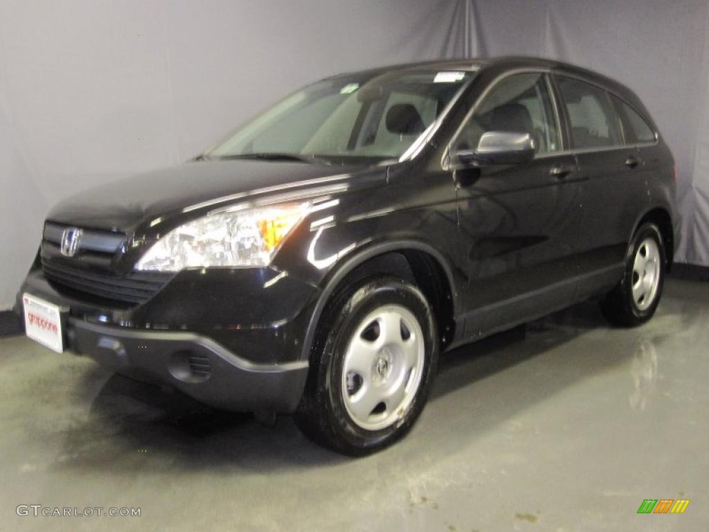2008 CR-V LX 4WD - Nighthawk Black Pearl / Black photo #1