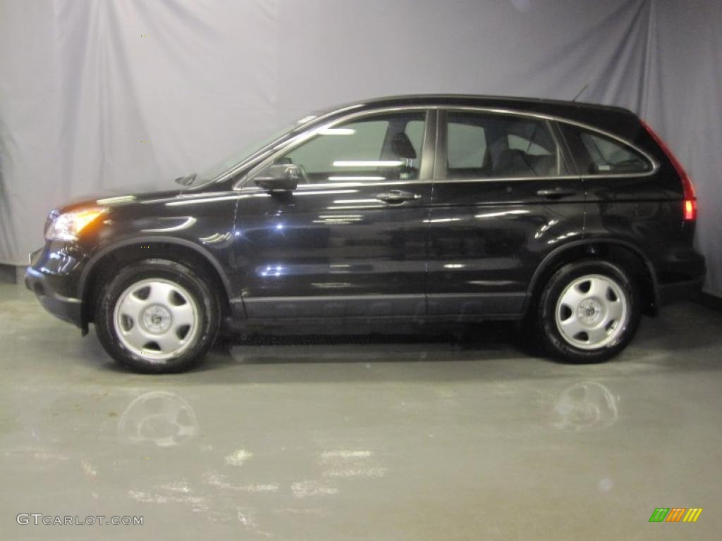 2008 CR-V LX 4WD - Nighthawk Black Pearl / Black photo #2