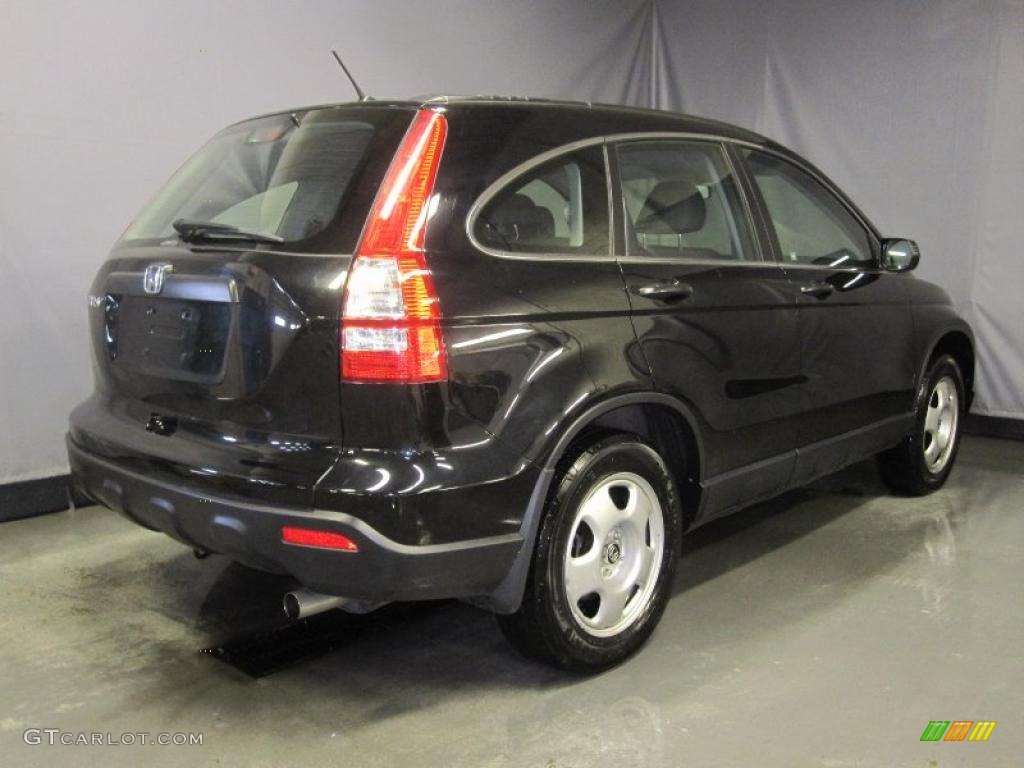 2008 CR-V LX 4WD - Nighthawk Black Pearl / Black photo #3