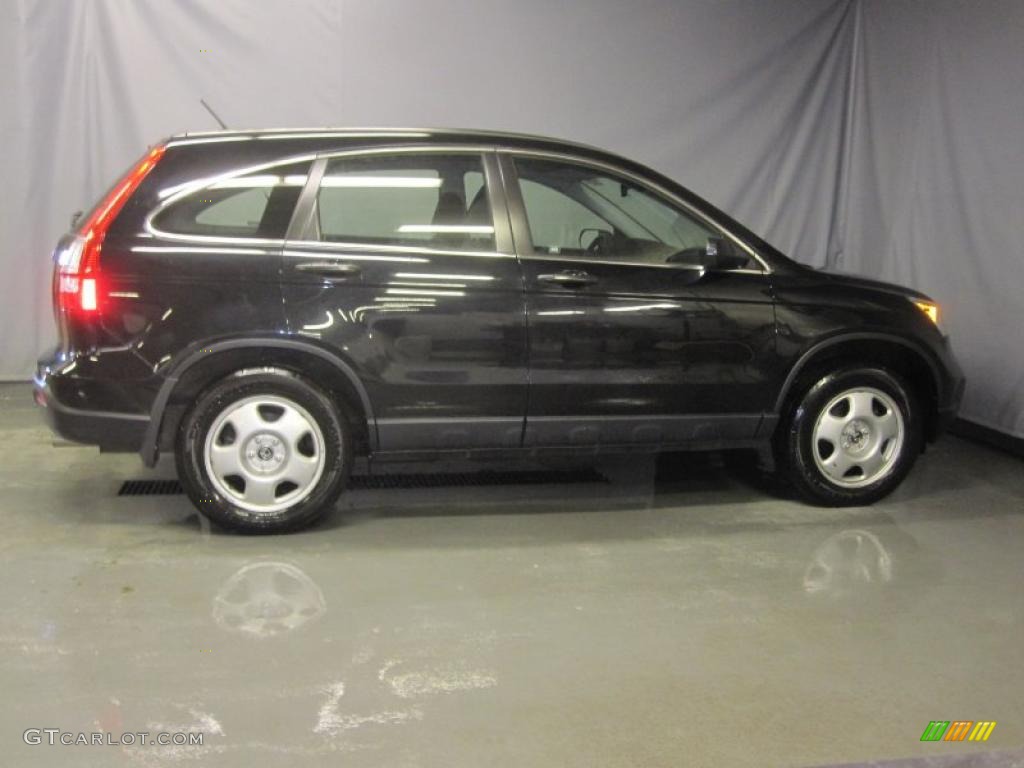 2008 CR-V LX 4WD - Nighthawk Black Pearl / Black photo #4