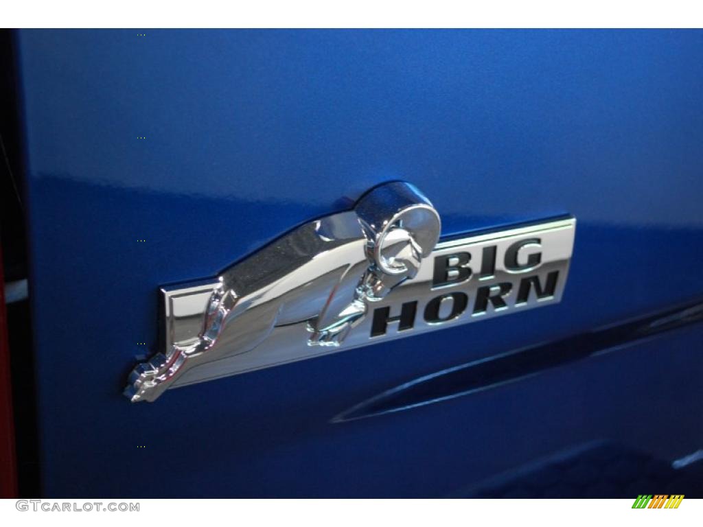 2010 Ram 1500 Big Horn Quad Cab - Deep Water Blue Pearl / Dark Slate/Medium Graystone photo #5