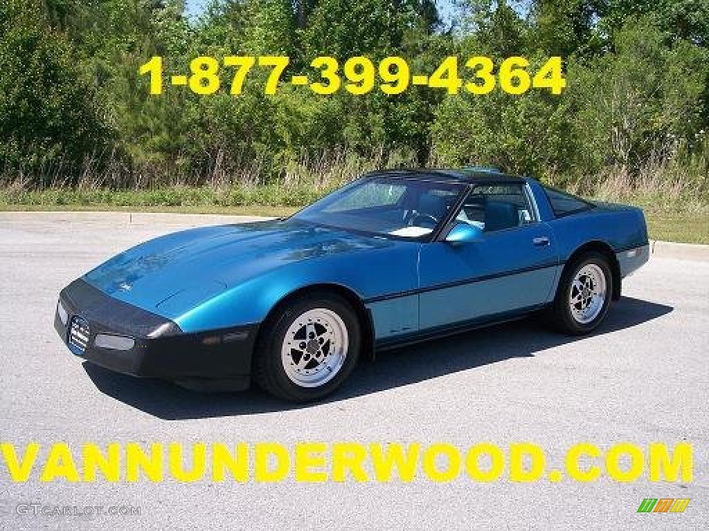 1987 Corvette Coupe - Medium Blue Metallic / Blue photo #1