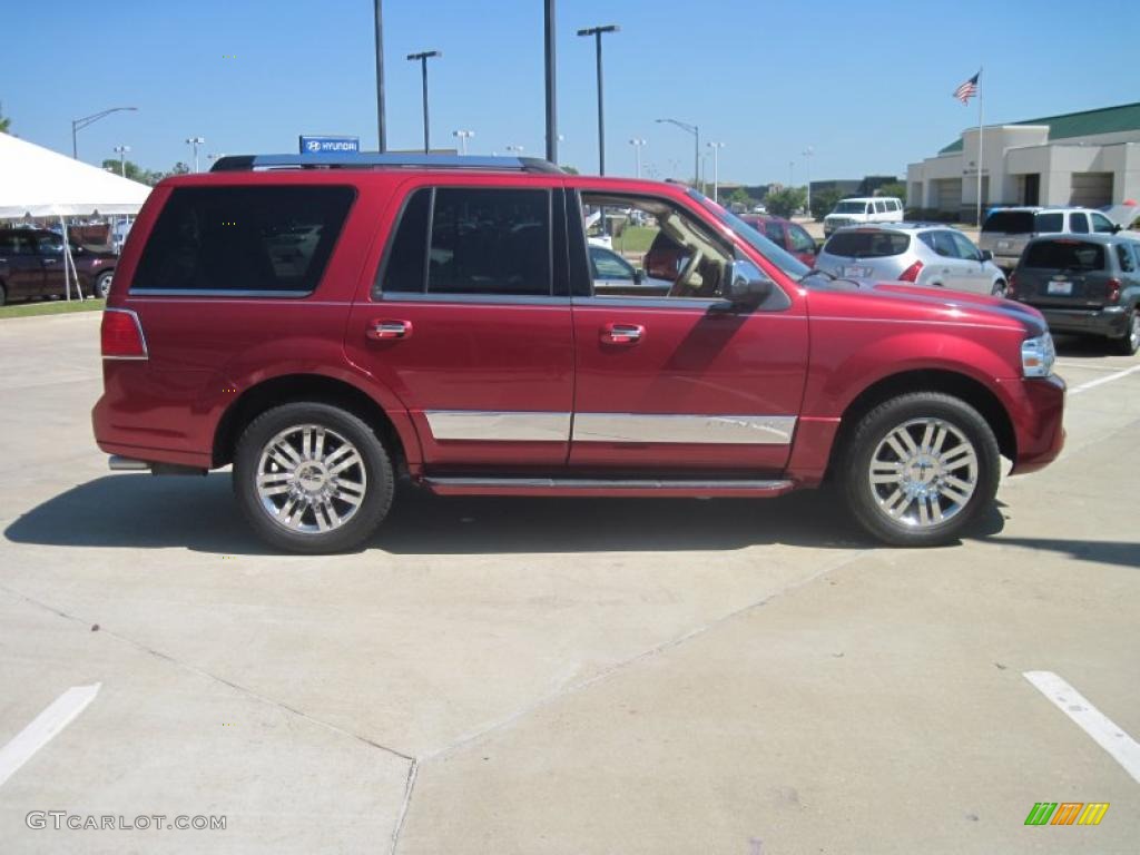 2007 Navigator Luxury - Vivid Red Metallic / Camel photo #4