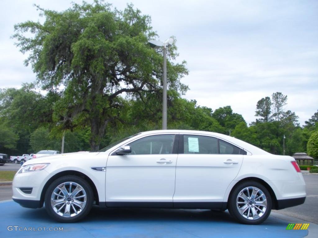 White Suede Metallic 2010 Ford Taurus Limited Exterior Photo #29398815