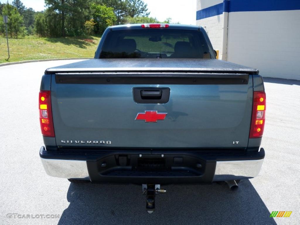 2008 Silverado 1500 LT Extended Cab 4x4 - Blue Granite Metallic / Light Titanium/Ebony Accents photo #6