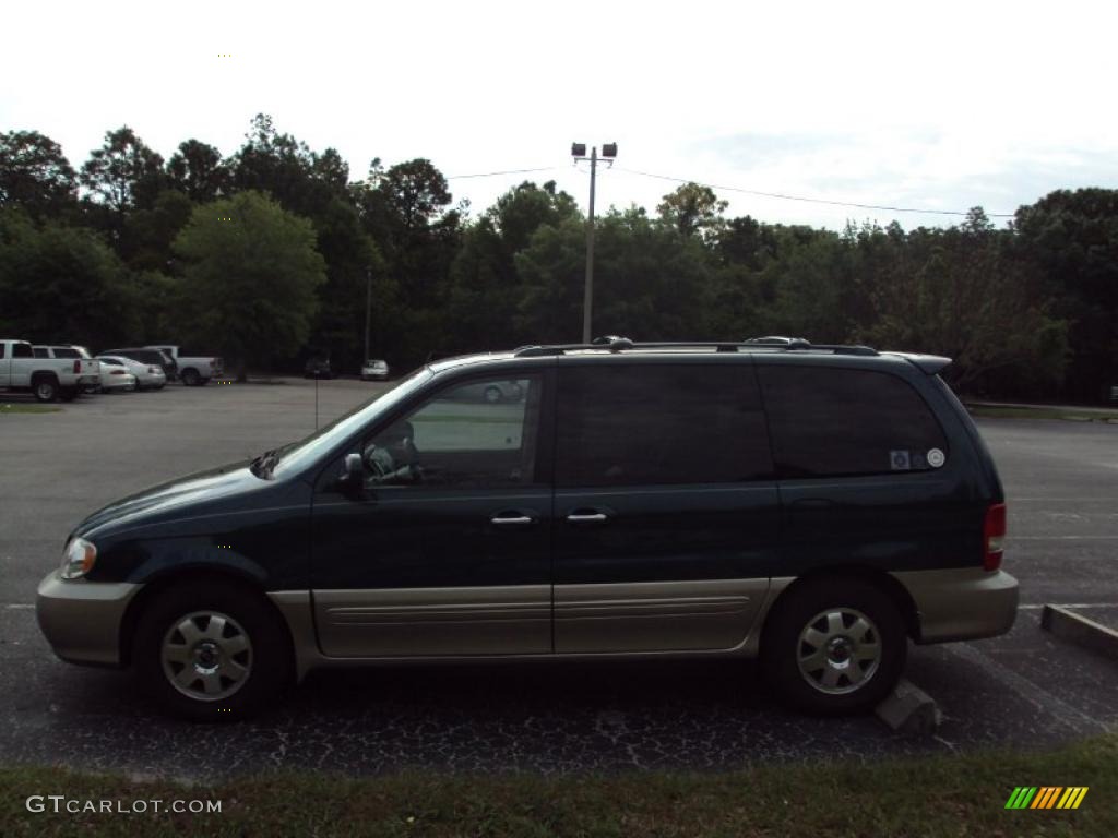 2003 Sedona EX - Dark Emerald Green / Beige photo #2