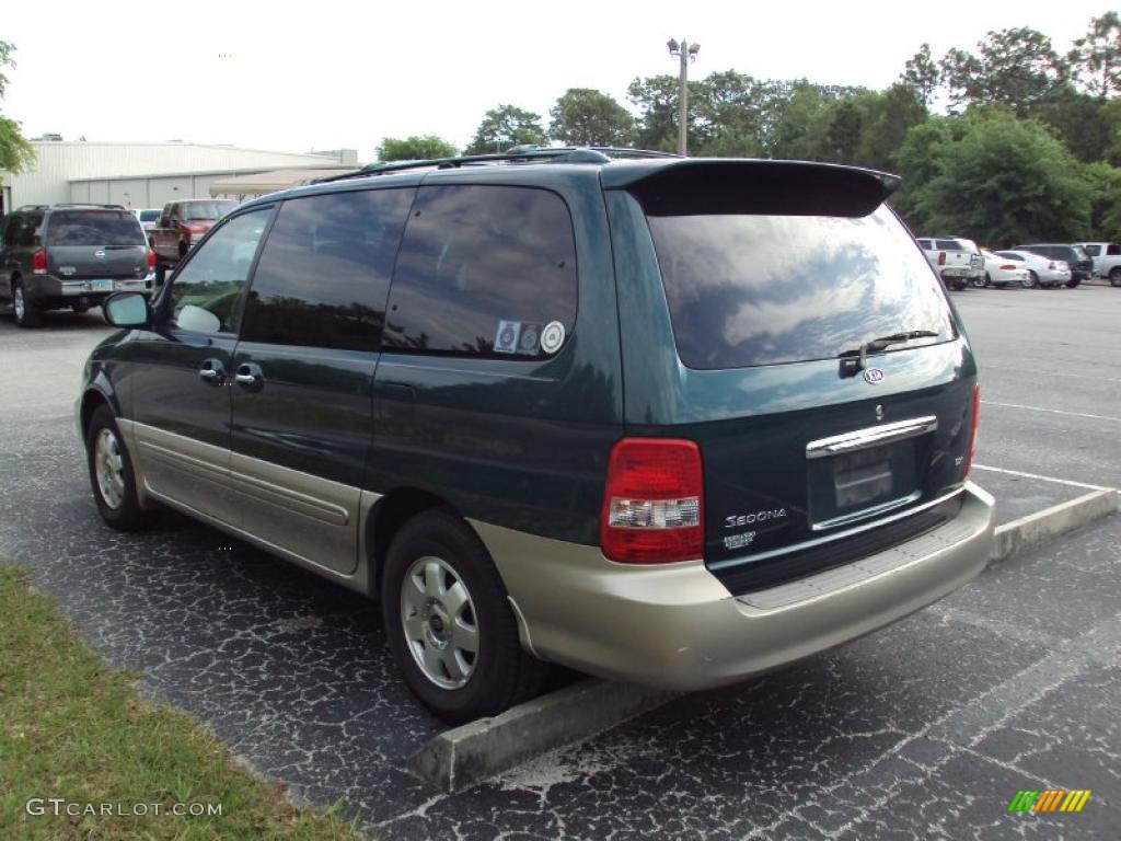 2003 Sedona EX - Dark Emerald Green / Beige photo #3