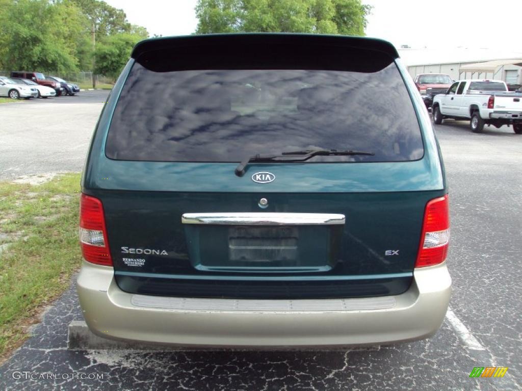 2003 Sedona EX - Dark Emerald Green / Beige photo #8